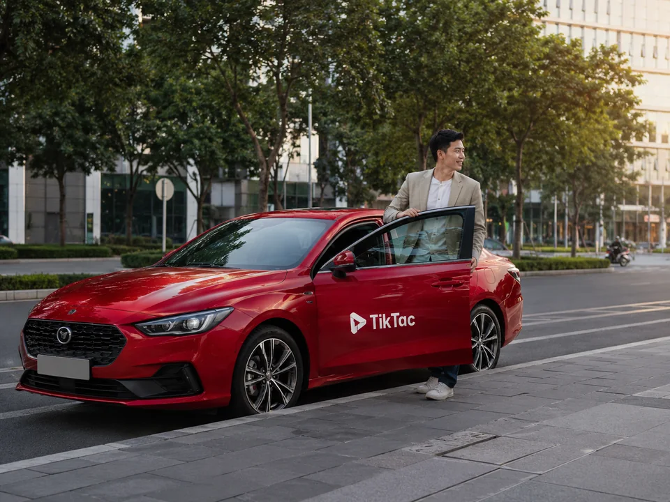 TikTac driver arriving at pickup